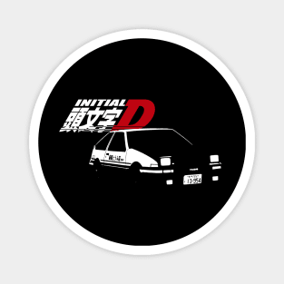 Initial D Toyota Corolla Trueno ae86 Simplistic Graphic Magnet